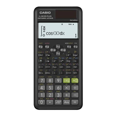 Calcolatrice scientifica CASIO FX-991ES PLUS-2 con 417 funzioni. Ammessa  alla Maturità. - ArcoUfficio