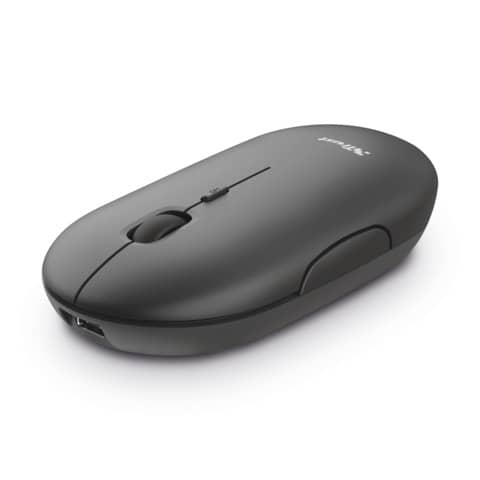 Mouse ultrasottile wireless ricaricabile Trust Puck h. 2,7 cm - ricevitore  USB A 2.0 nero - 24059 - ArcoUfficio