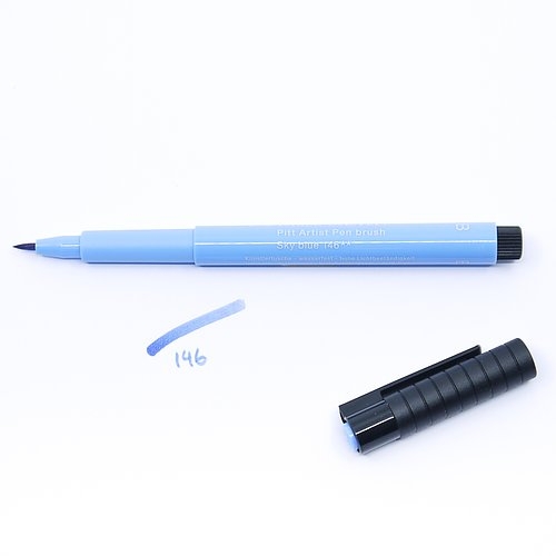 Penna Pitt Artist Pen Blu Smalto