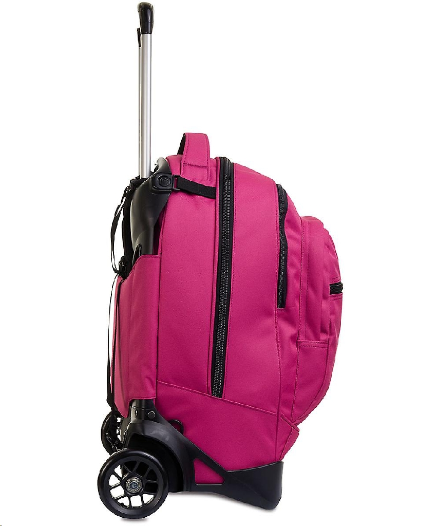 ZAINO TROLLEY INVICTA NEW PLUG PLAIN ROSA SGANCIABILE 30 LITRI - ArcoUfficio