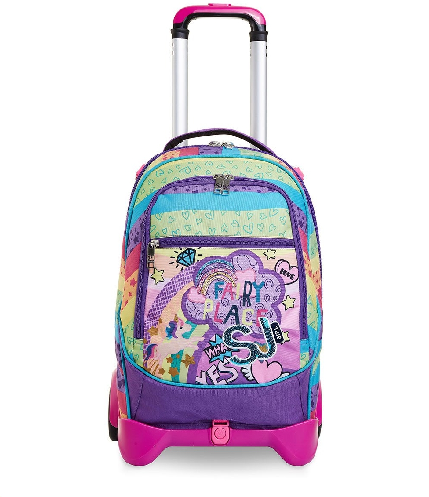 ZAINO TROLLEY SEVEN JACK 2 RUOTE SJ GANG MULTICOLOR GIRL SGANCIABILE 34  LITRI - ArcoUfficio