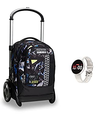 ZAINO TROLLEY SEVEN TYRE RUSHOVER BOY 2 RUOTE GRANDI SGANCIABILE + SMART  WATCH - ArcoUfficio