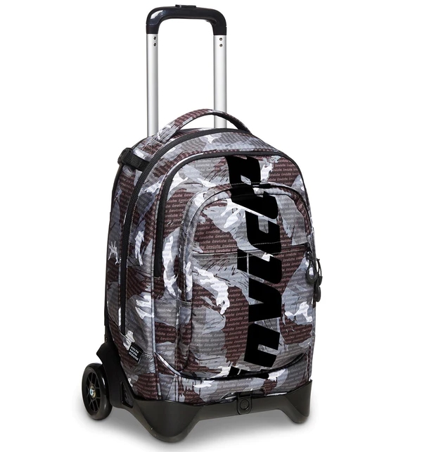 ZAINO TROLLEY INVICTA NEW PLUG LOGO FANTASY 2 RUOTE SGANCIABILE 37