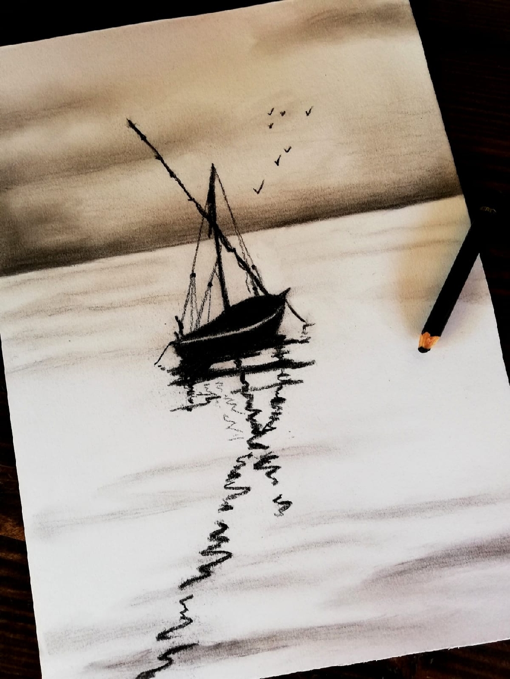 Domenica 11.00 12.00 Disegno a carboncino: riflessi sul mare - ArcoUfficio