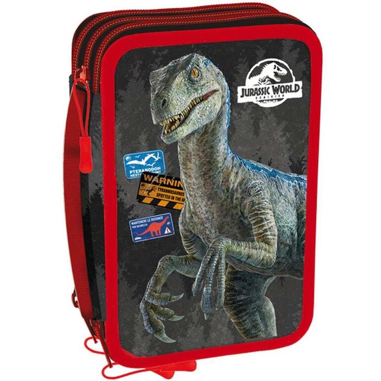 ASTUCCIO 3 ZIP JURASSIC WORLD - ArcoUfficio